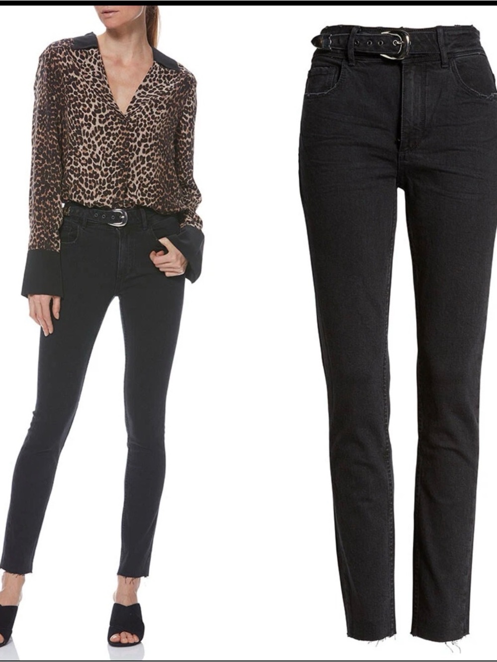 12. Paige Hoxton Ankle Peg Skinny JEANS with Belt 32 Stretch